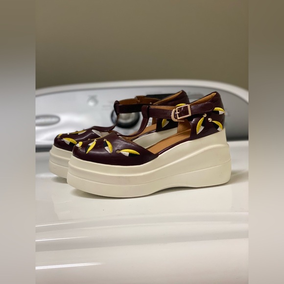 NWOT Women’s platform shoes with beautiful stitched patterns - US7.5 / EU38 - Picture 6 of 12